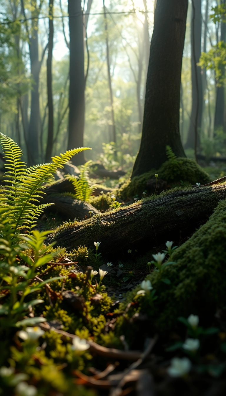 Best Spring Forest Floor Phone Sleek Background